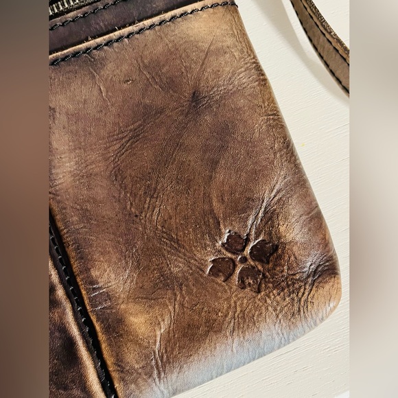 Patricia Nash Granada Woven Brown Leather Crossbody Preowned with flaws - Picture 6 of 10